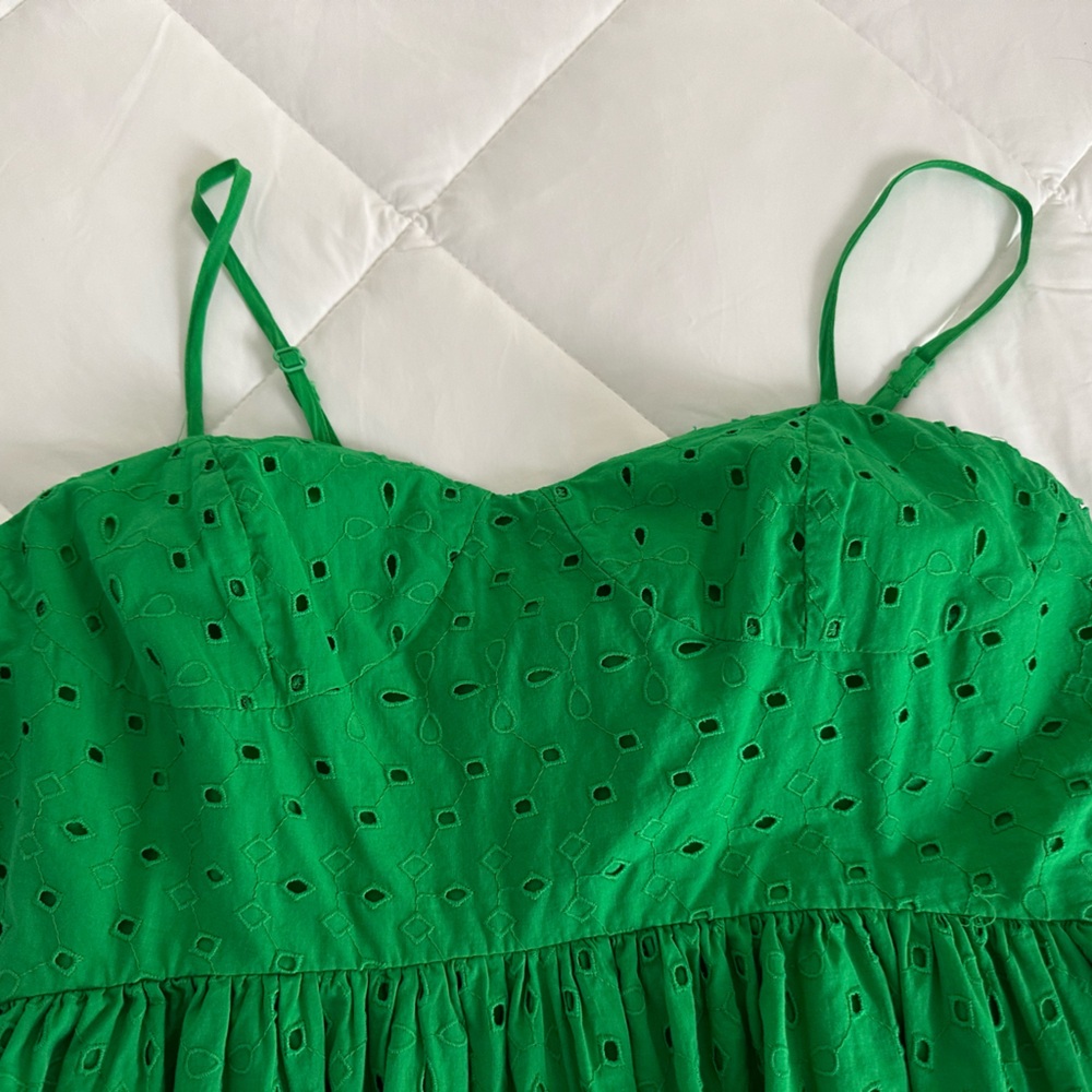 Green Eyelet Sundress
